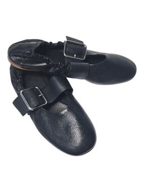 Vagabond Shoemakers Black Leather Mary Jane Flats EU 38
